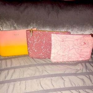 Lot of 3 small make up bags. New without tags